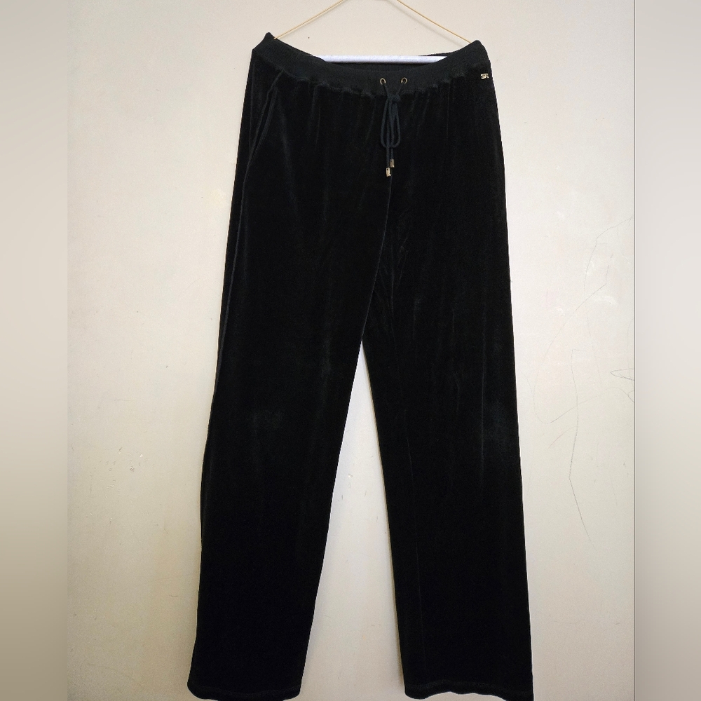 COPY - Sonia Rykiel Wide-leg Black Velvet Trousers